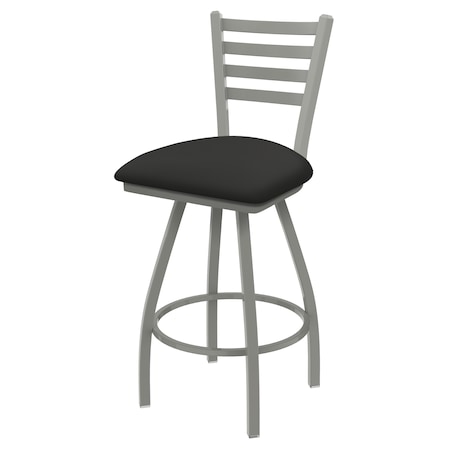 Holland Bar Stool Co 36" Swivel X-Tall Bar Stool, Nickel Finish, Canter Iron Seat X410